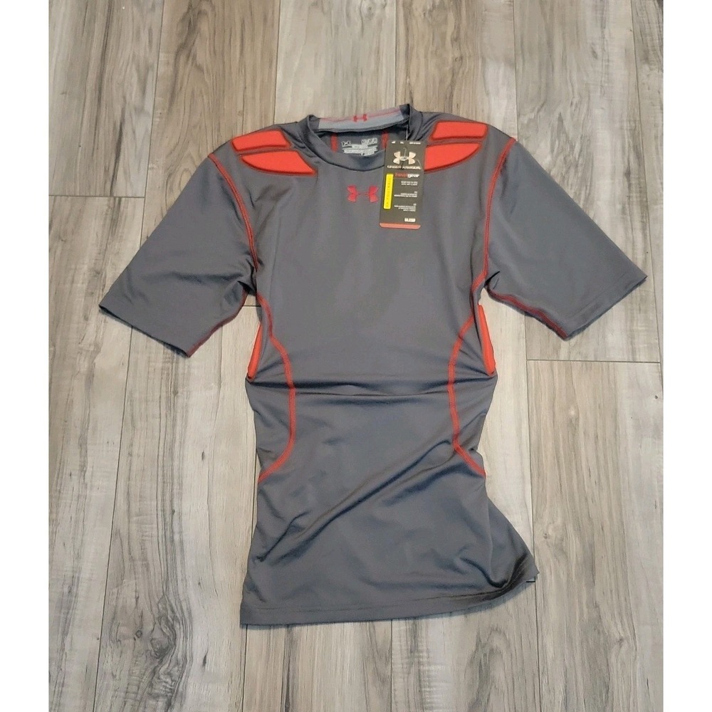 Under Armour Football Padded Shirt Compression Mens 1236233-041 M NEW $74.99